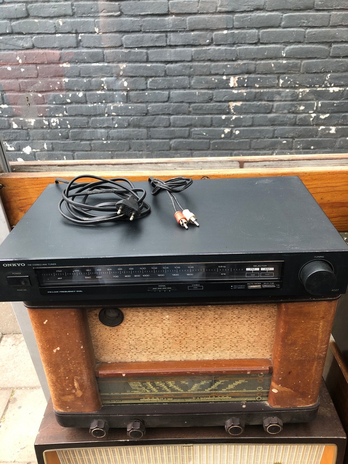 Onkyo FM Stereo/AM Tuner - Vintage Radio Ontvanger, Audio, Tv en Foto, Tuners, Ophalen, Gebruikt, Analoog