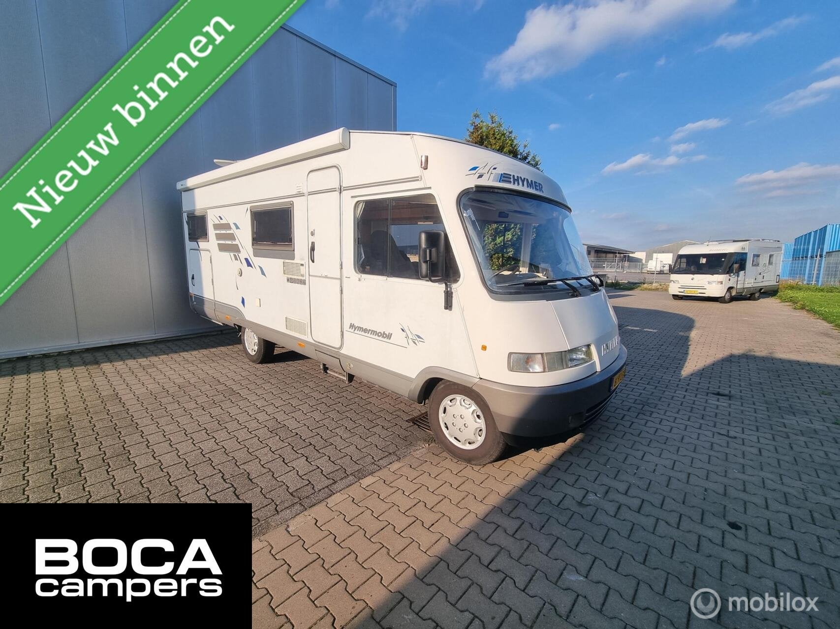 Hymer B 644 G – Dwarsbed – Dakairco – Grote Garage - h, Caravans en Kamperen, Integraal, Ringverwarming, Achteruitrijcamera, Bedrijf