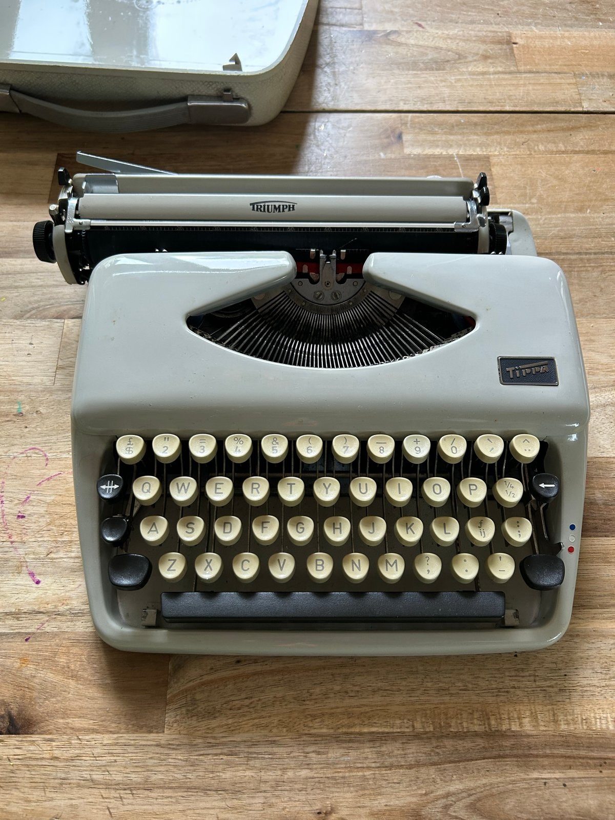 Vintage typemachine typewriter triumph tippa, Diversen, Ophalen of Verzenden
