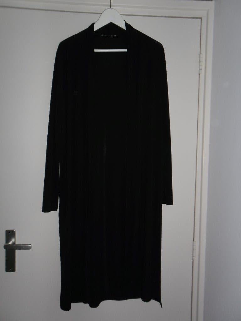 Transfer Zwart Lang Soepel Vallend Vest Maat M (NIEUW), Maat 38/40 (M), Zwart, Nieuw, Ophalen of Verzenden