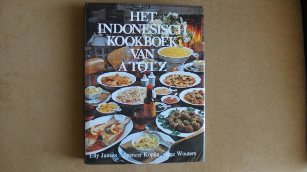 Het Indonesisch kookboek van A tot Z, Azië en Oosters, Zo goed als nieuw, Elly Jansen, Spencer Kopijn, Inge Wouters, Gezond koken