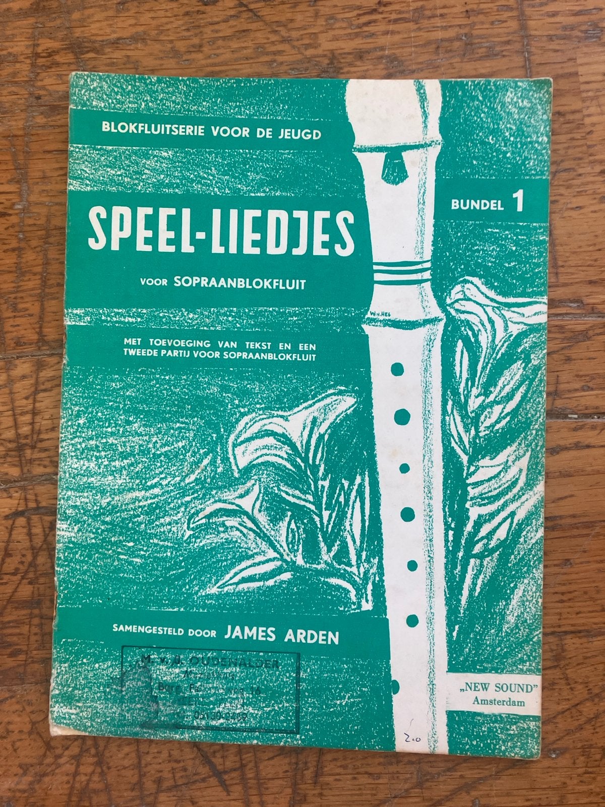 Blokfluitserie voor de Jeugd - Speel-Liedjes Bundel 1, Ophalen of Verzenden, Gebruikt, Les of Cursus, Blokfluit