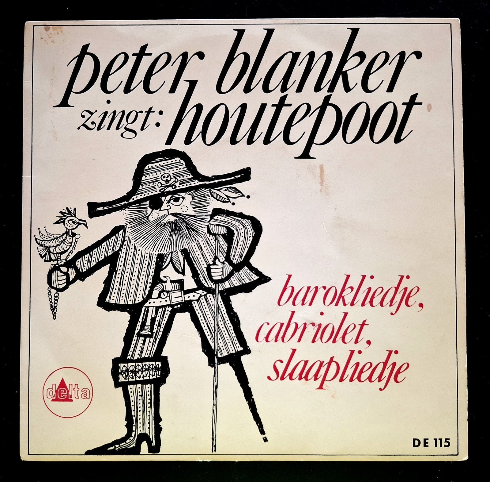 7"-EP/SINGLE  PETER  BLANKER - Zingt: Houtepoot, Cd's en Dvd's, Vinyl Singles, Ophalen of Verzenden, Gebruikt
