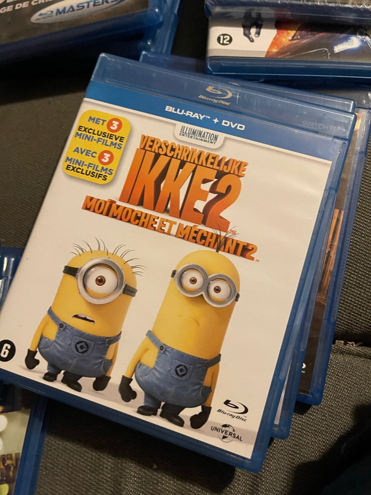 Verschrikkelijke Ikke 2 Blu-ray + DVD met 3 exclusieve mini-, Bonusmateriaal, Animatie, Nederlands, Zo goed als nieuw