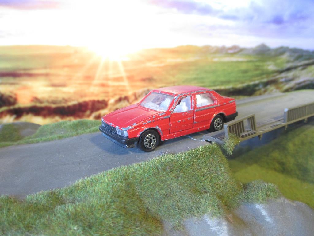 1:55 Alfa Romeo 75 - Majorette, Ophalen of Verzenden, Gebruikt, Auto