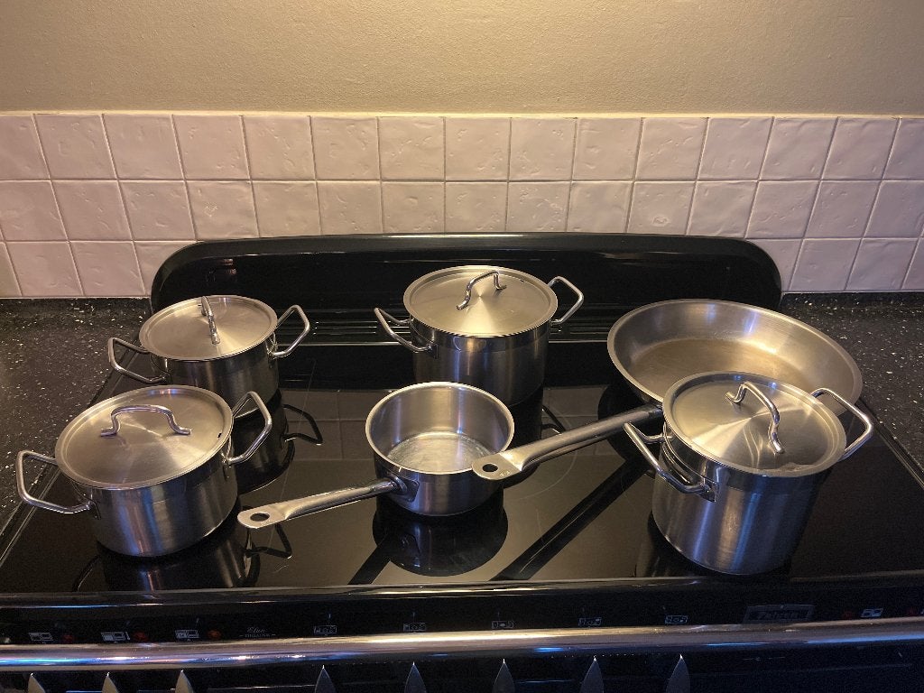 BK Pannenset inductie, Gebruikt, BK, Pannenset, Ophalen of Verzenden