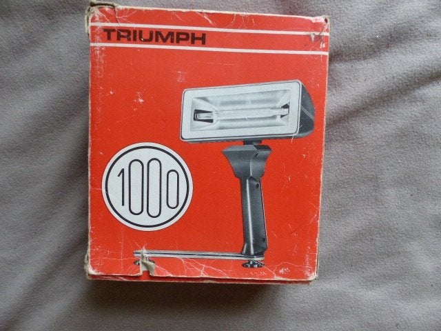 vintage triumph fotolamp 1000, Audio, Tv en Foto, Ophalen of Verzenden, Gebruikt, Overige merken, Lamp of Flitsset