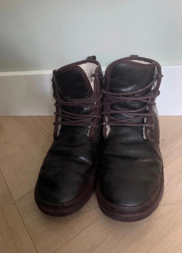 UGG Harkley Stout mannen, Ophalen, Bruin, Boots, Gedragen