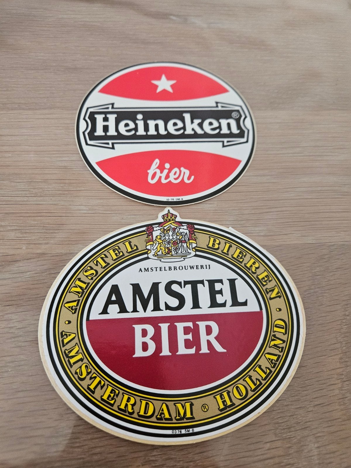 Heineken Amstel Bier stickers, Verzamelen, Biermerken, Ophalen of Verzenden, Zo goed als nieuw, Heineken