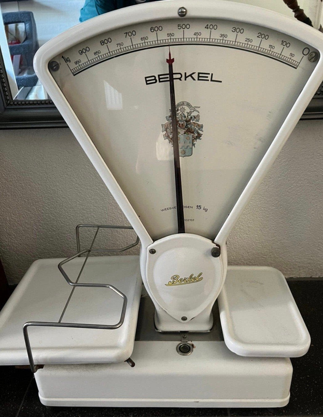 Vintage berkel weegschaal 1954 type L, Witgoed en Apparatuur, Ophalen, 500 gram of grover, Keukenweegschaal, Minder dan 10 kg