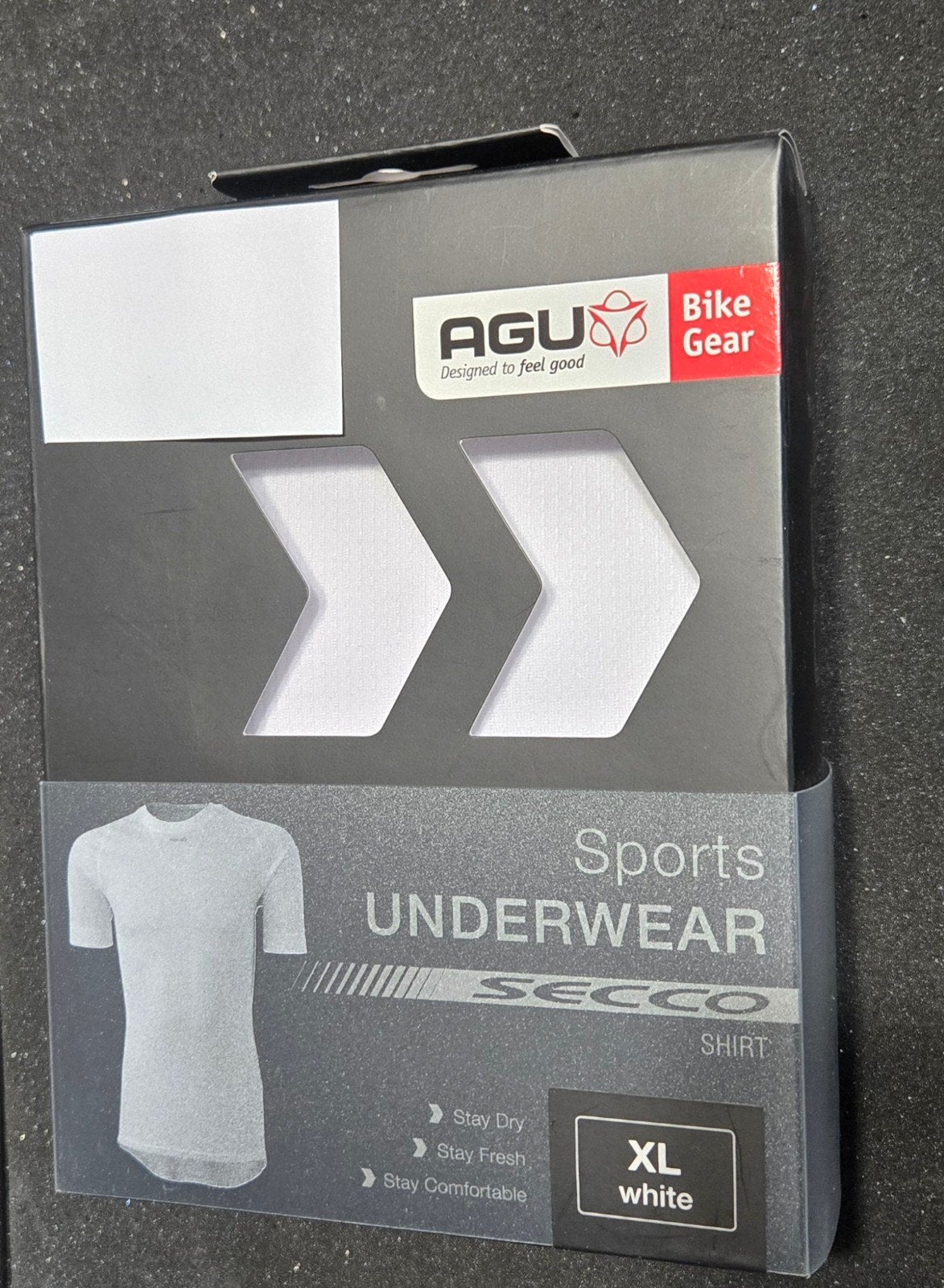 AGU Secco Sport Ondergoed Shirt - Wit - Nieuw, Wit, Overige maten, Ophalen of Verzenden, Hardlopen of Fietsen