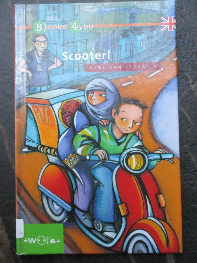Scooter! - hardcover boek Engels leren - Henk van Kerkwijk, Ophalen of Verzenden, Gelezen, Henk van Kerkwijk, Fictie