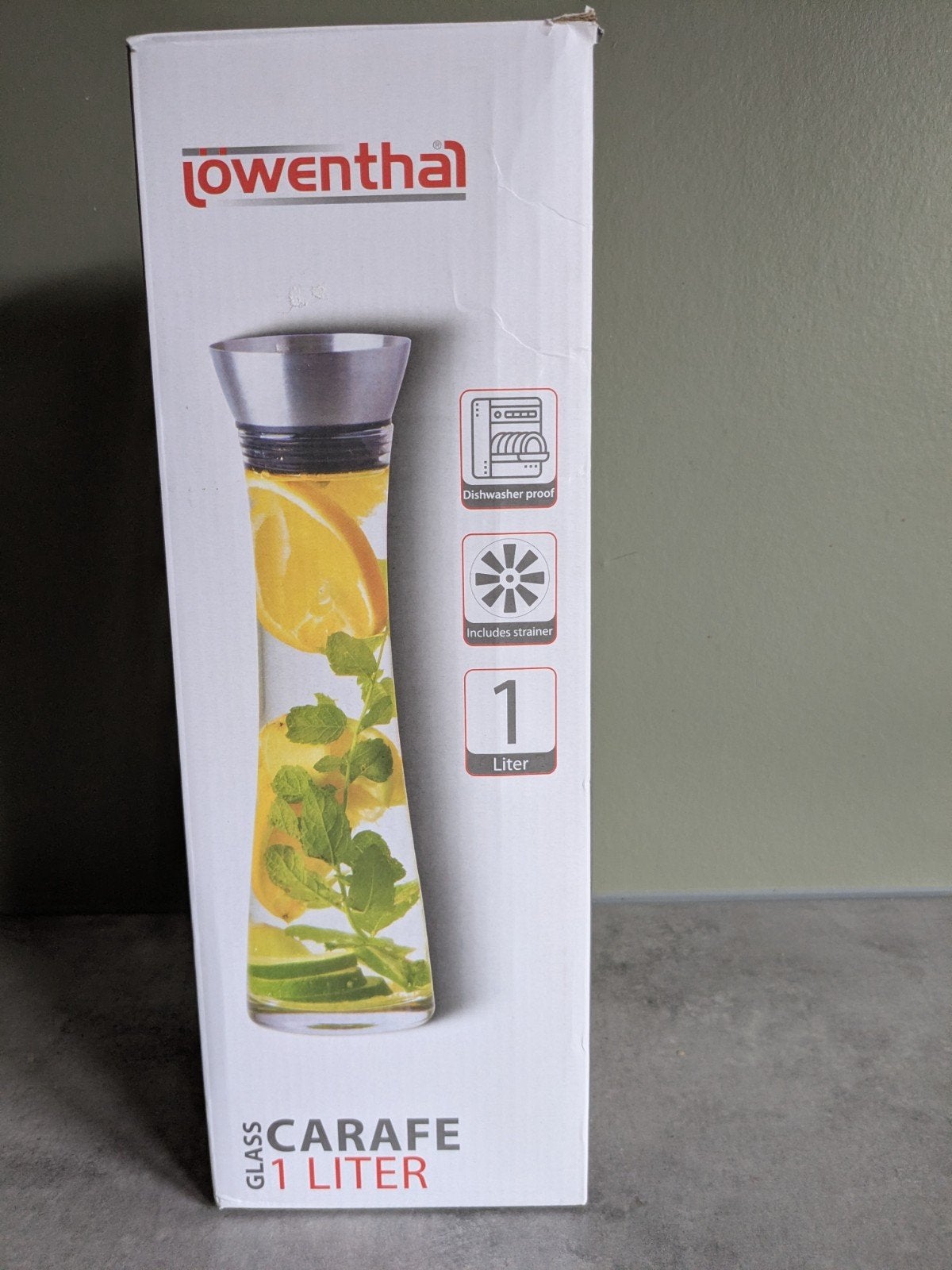 Water karaf 1 ltr, Ophalen of Verzenden