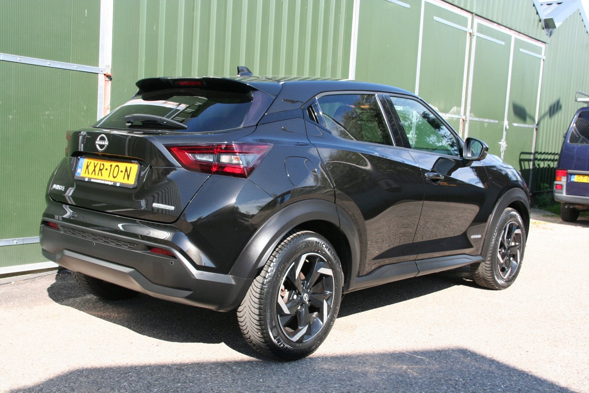 Nissan Juke 1.6 Hybrid Tekna, CLIMA, NAVI, 360 CAMERA, HALF, Auto's, 1300 kg, Gebruikt, 4 cilinders, Leder en Stof