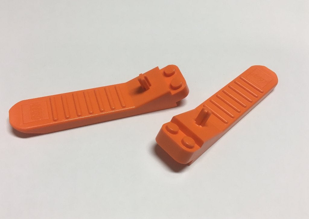 Lego Partij 2x oranje brick en axle separator, Overige thema's, Lego, Nieuw, Ophalen of Verzenden