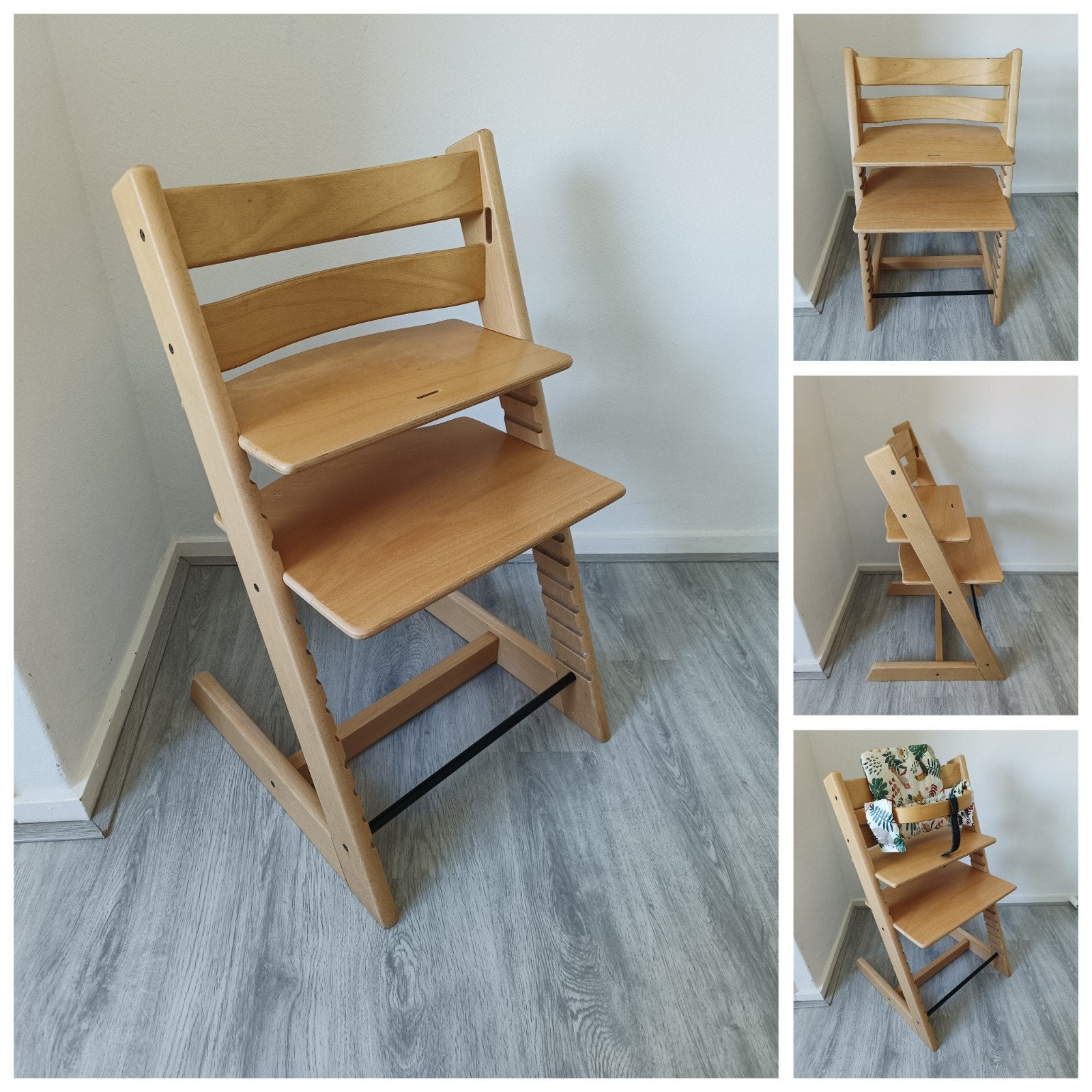 Stokke Tripp Trapp naturel nieuw model evt. met babyset, Kinderen en Baby's, Kinderstoelen, Meegroeistoel, Ophalen of Verzenden