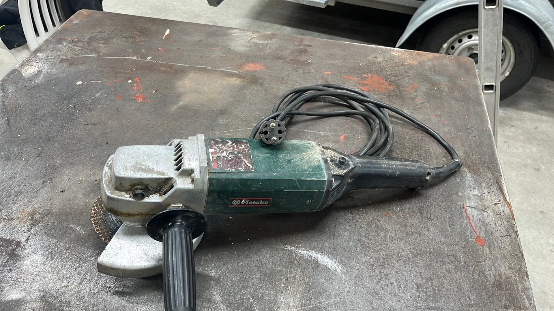 Metabo W20180 haakse slijper 180mm schijf, Doe-het-zelf en Verbouw, Gereedschap | Slijpmachines, Ophalen, Gebruikt, 1000 watt of meer