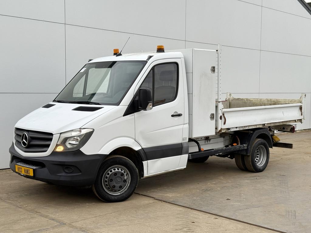 Mercedes-Benz Sprinter 514 2.2 CDI Kipper Open Laadbak Dubbe, Achterwielaandrijving, Gebruikt, Wit, Mercedes-Benz