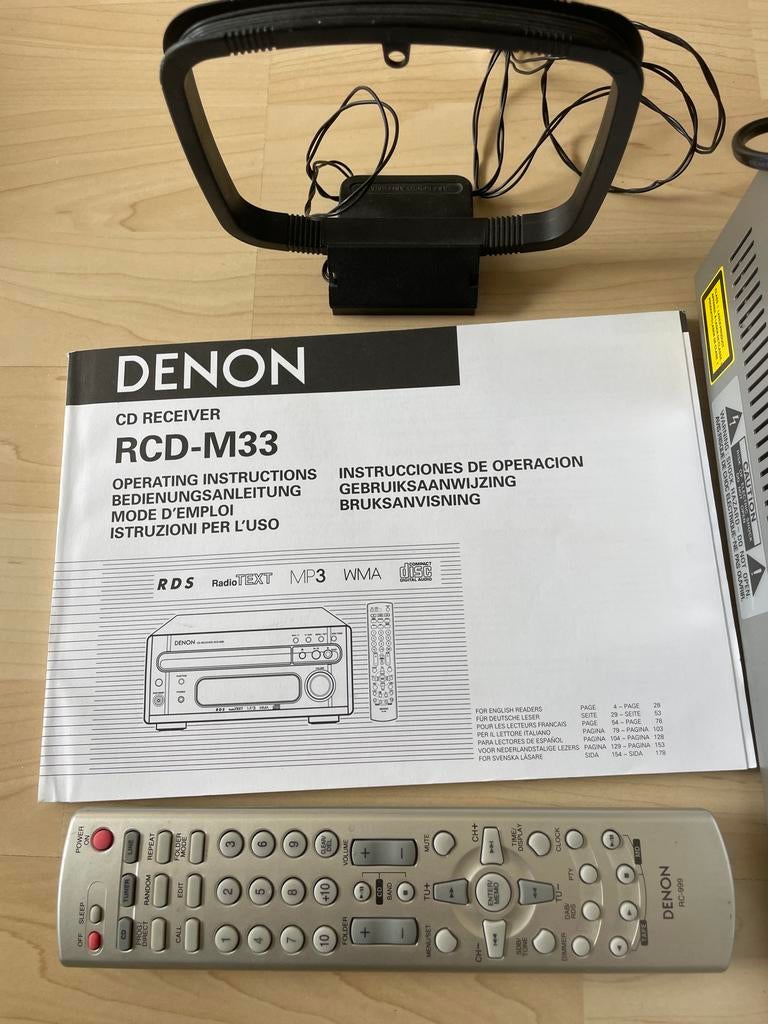 Denon RCD-M33 CD Receiver met afstandsbediening en handleidi, Audio, Tv en Foto, Ophalen, Gebruikt, Denon, Microset