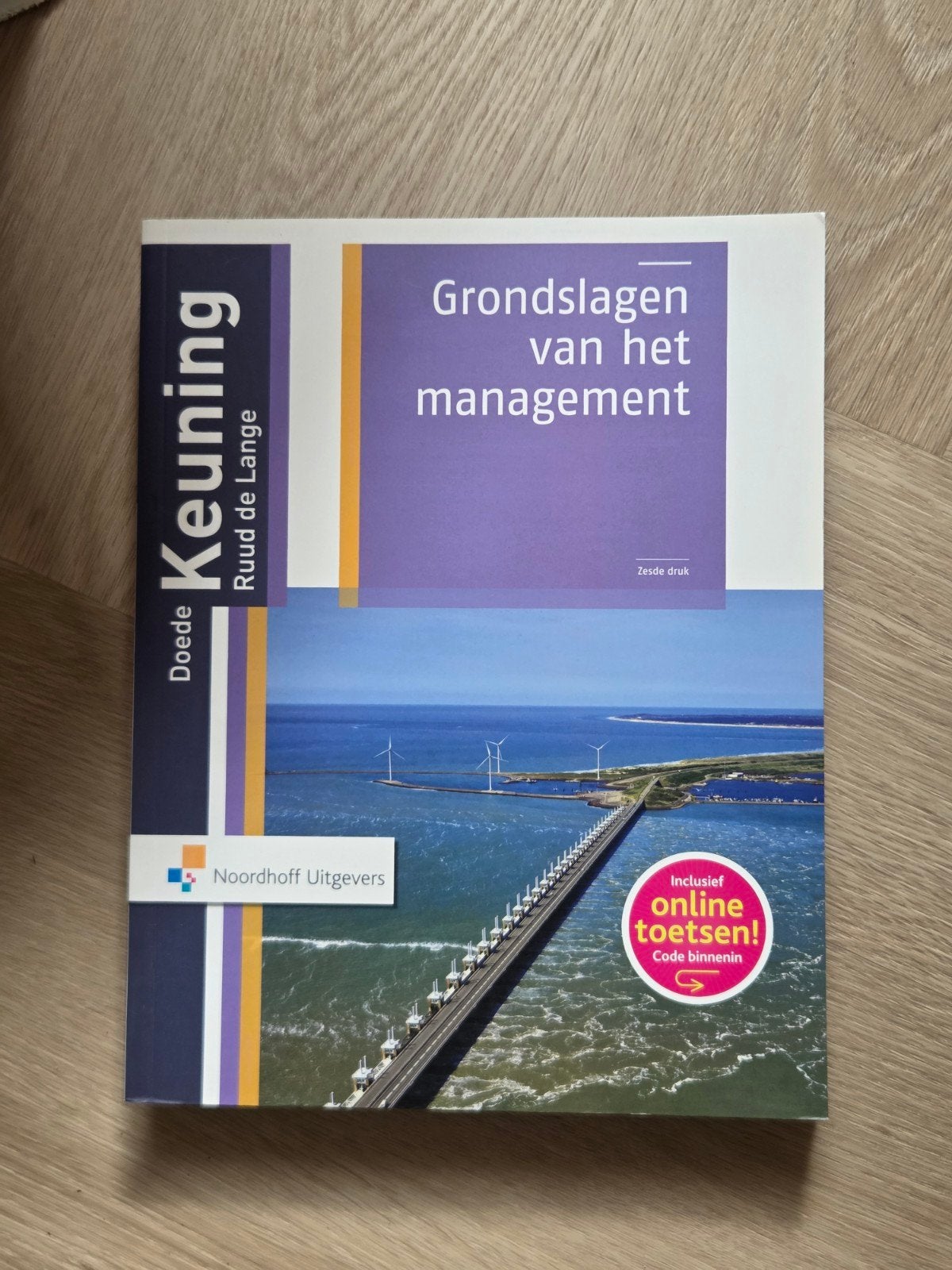 Grondslagen van het management - Zesde druk, Boeken, Zo goed als nieuw, Gamma, Doede Keuning, Ruud de Lange, HBO