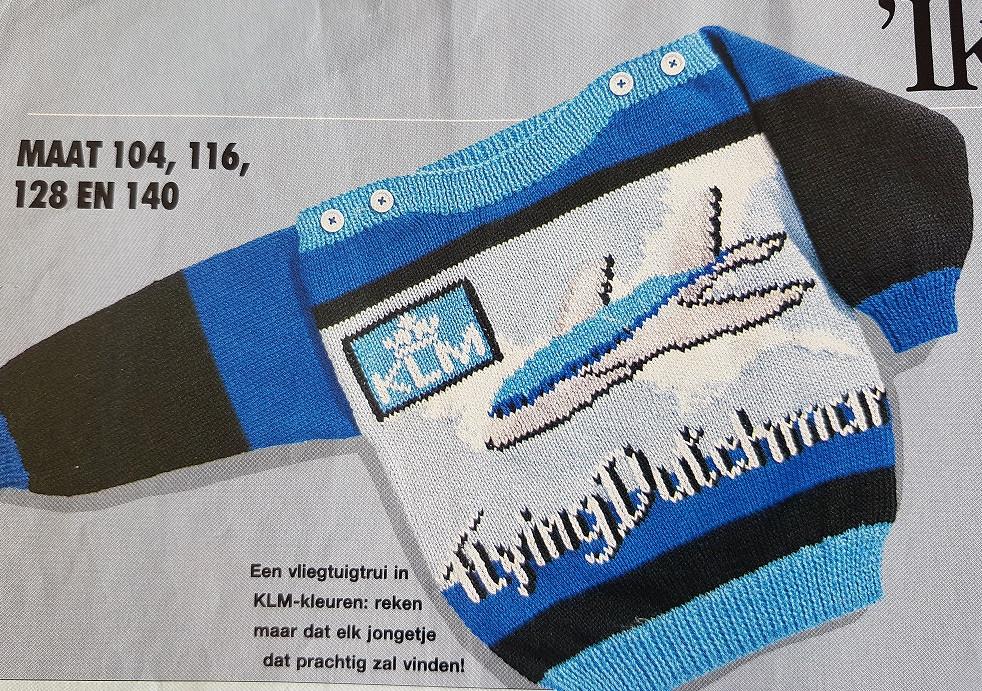 KLM Flying Dutchman trui breipatroon, Ophalen of Verzenden, Nieuw, Breien, Patroon of Boek