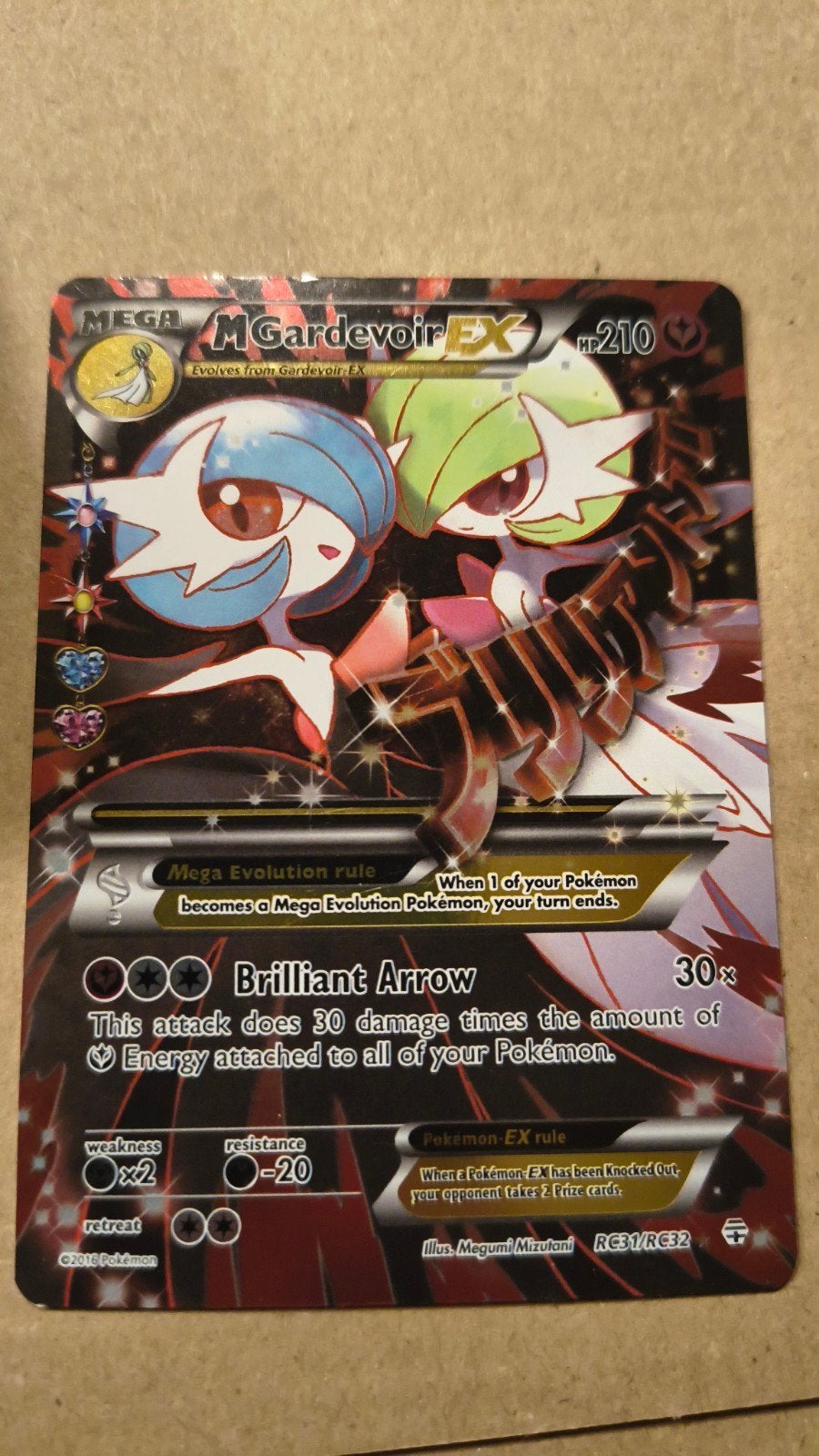 M Gardevoir EX #RC31 Pokémon Generations, Ophalen of Verzenden, Zo goed als nieuw, Losse kaart, Foil