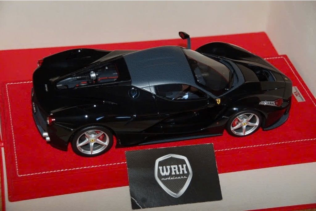 !! SALE !! 1:18 FERRARI LA FERRARI nero ds MR models WRH, Verzenden, Zo goed als nieuw, Auto, Overige merken