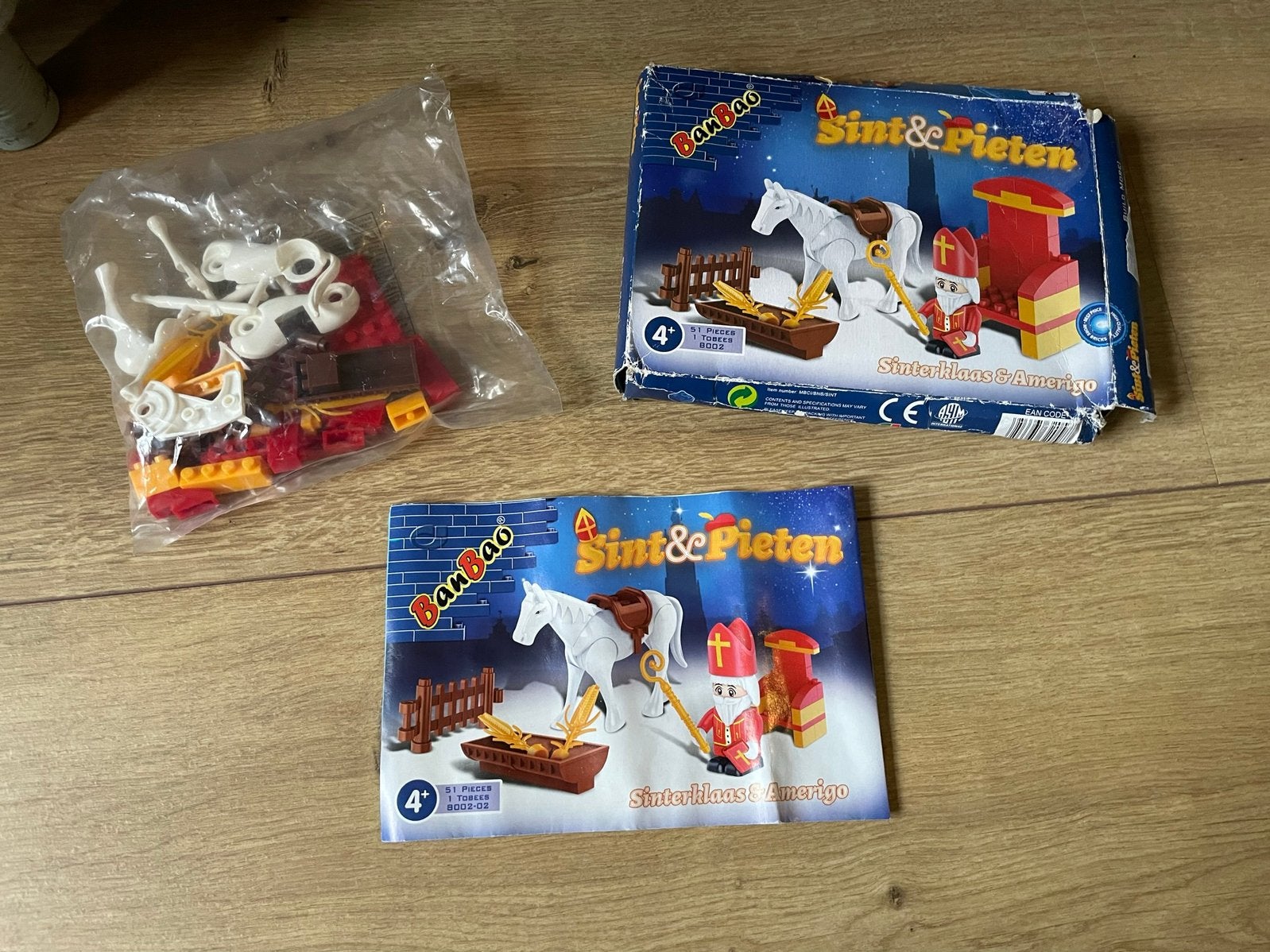Sinterklaas met paard bouwblokjes set Banbao, Ophalen of Verzenden, Zo goed als nieuw