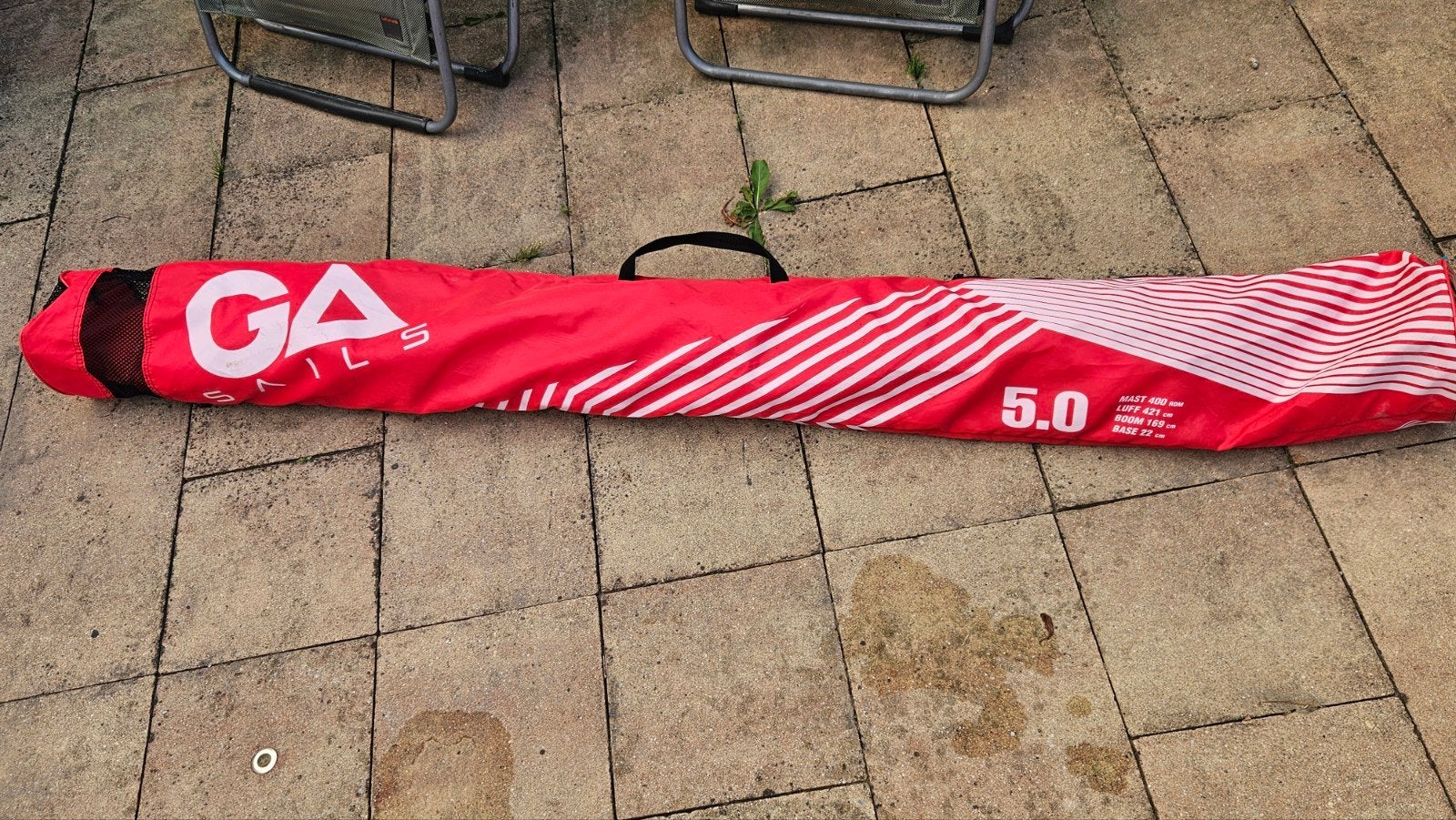 Gaastra Pilot 5.0 zeil / boardbag/ Select Vinnen, Watersport en Boten, Ophalen of Verzenden, Zeil