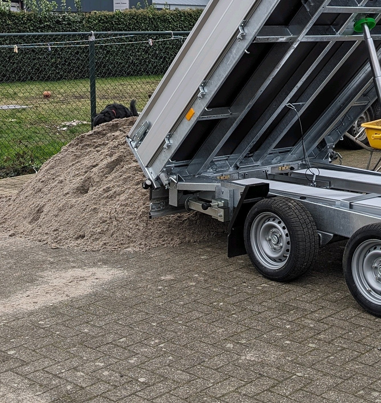 Straatzand / Ophoogzand bezorgd Biddinghuizen | gekiept, Tuin en Terras, Verzenden, Zo goed als nieuw, Ophoogzand