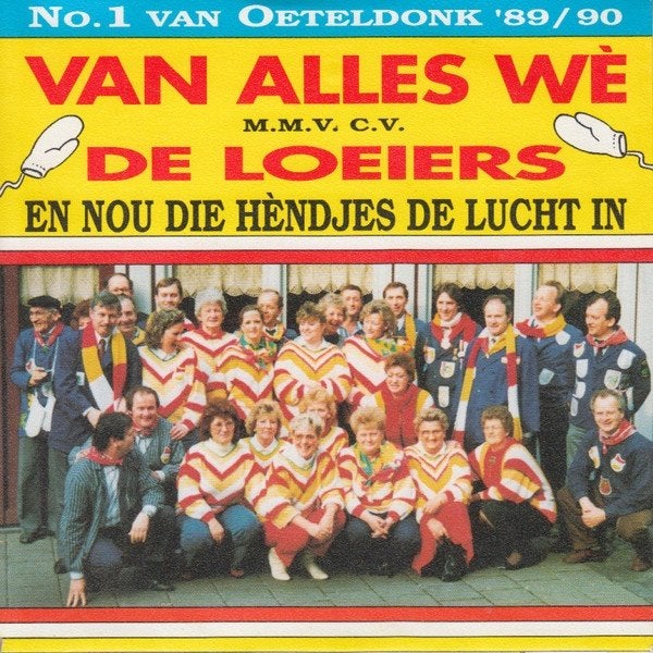 Single (1990) Van Alles Wé - En nou die Héndjes de Lucht in., Gebruikt, 7 inch, Ophalen of Verzenden, Fotohoes