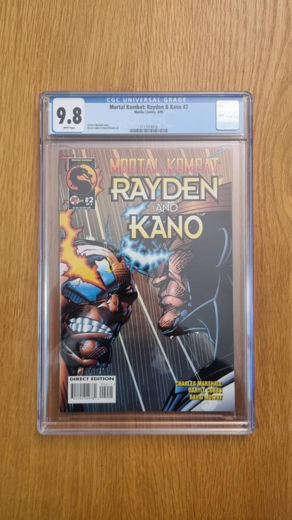 Mortal Kombat Rayden & Kano #2 CGC 9.8 Comic, Eén comic, Amerika, Charles Marchall, Ophalen of Verzenden