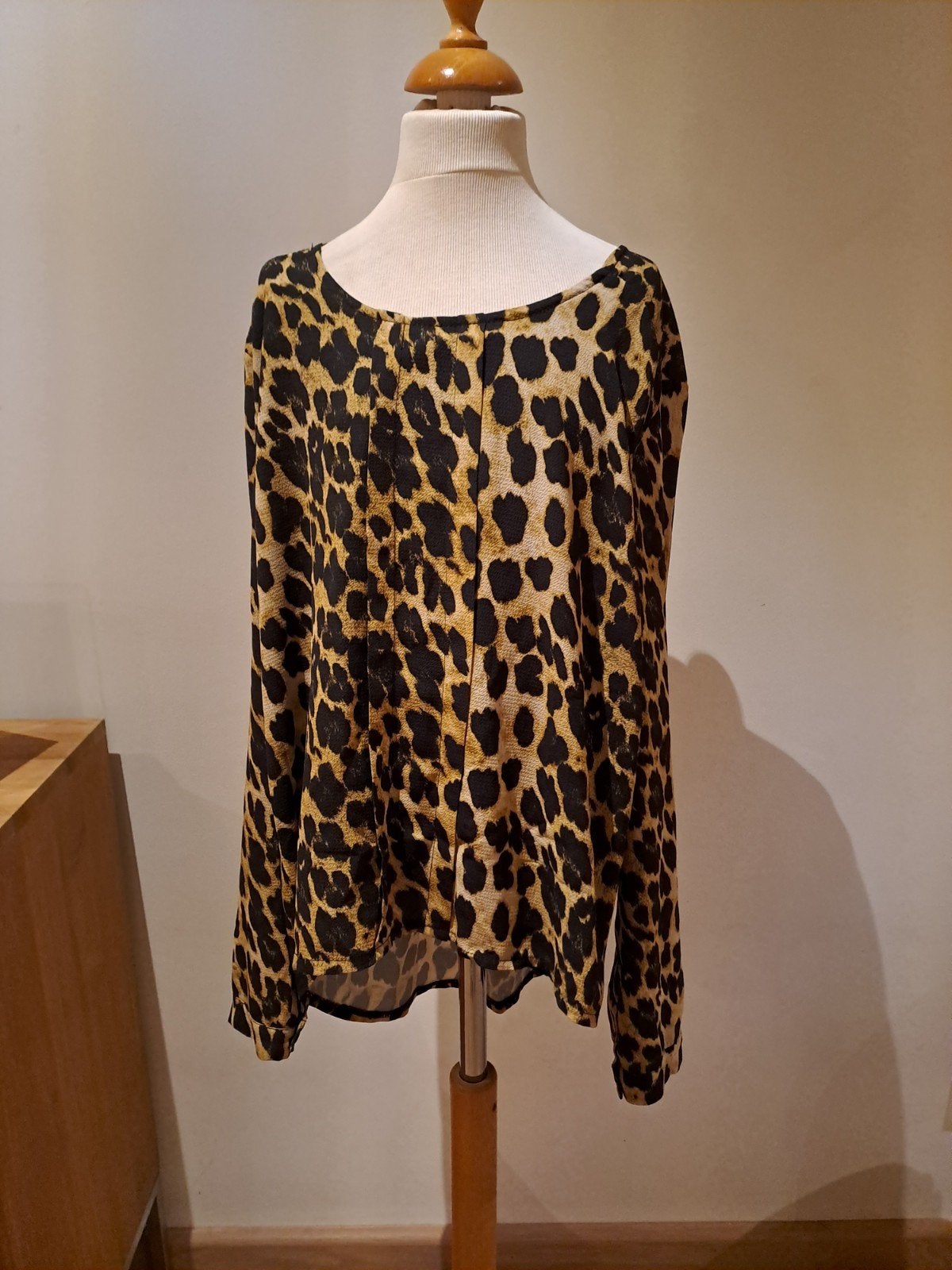 Panter blouse maat S, Ophalen of Verzenden, Zo goed als nieuw, Maat 36 (S), Zwart