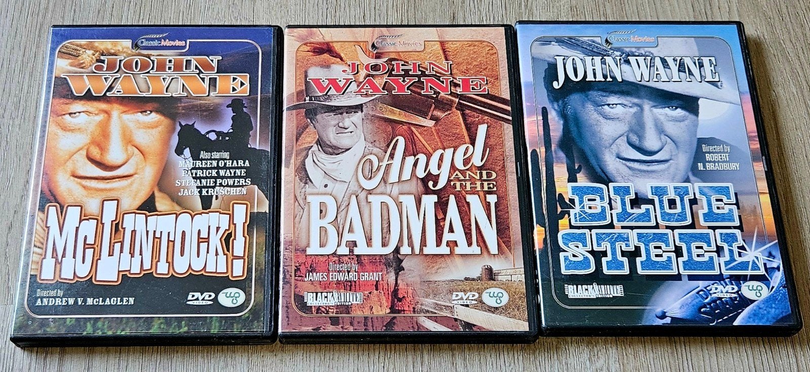 John Wayne: McClintock!, Angel and the Badman, Blu, Nederlands, Ophalen of Verzenden, Vanaf 6 jaar, Inclusief doosje