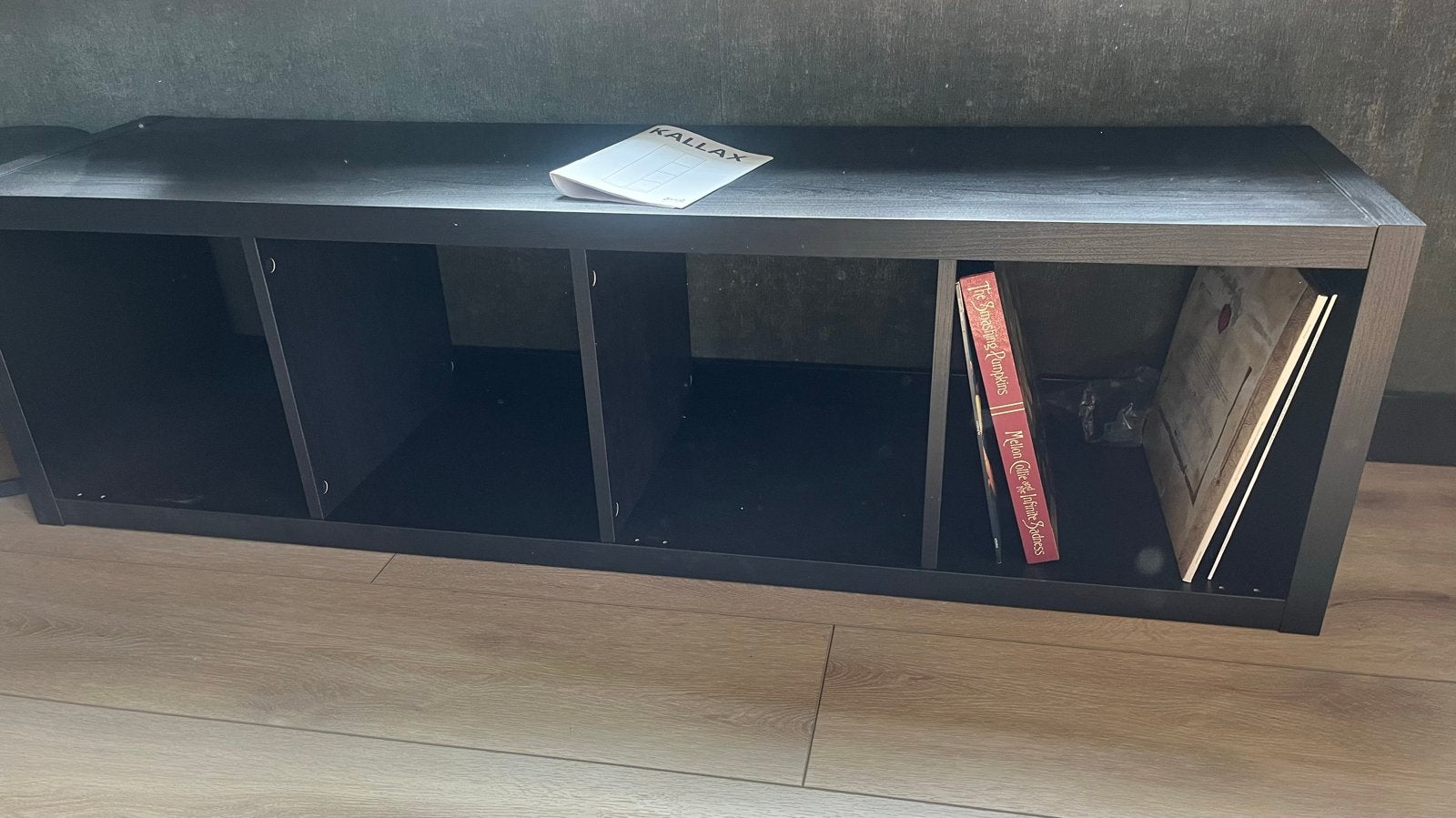 IKEA KALLAX Kast/Boekenkast Zwartbruin 4 vakken, Huis en Inrichting, Ophalen, Zo goed als nieuw
