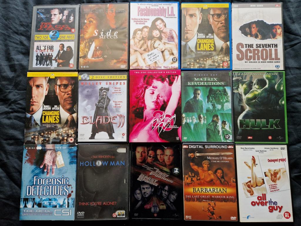 Grote collectie films op dvd, Vanaf 16 jaar, Ophalen of Verzenden, Gebruikt, Overige gebieden