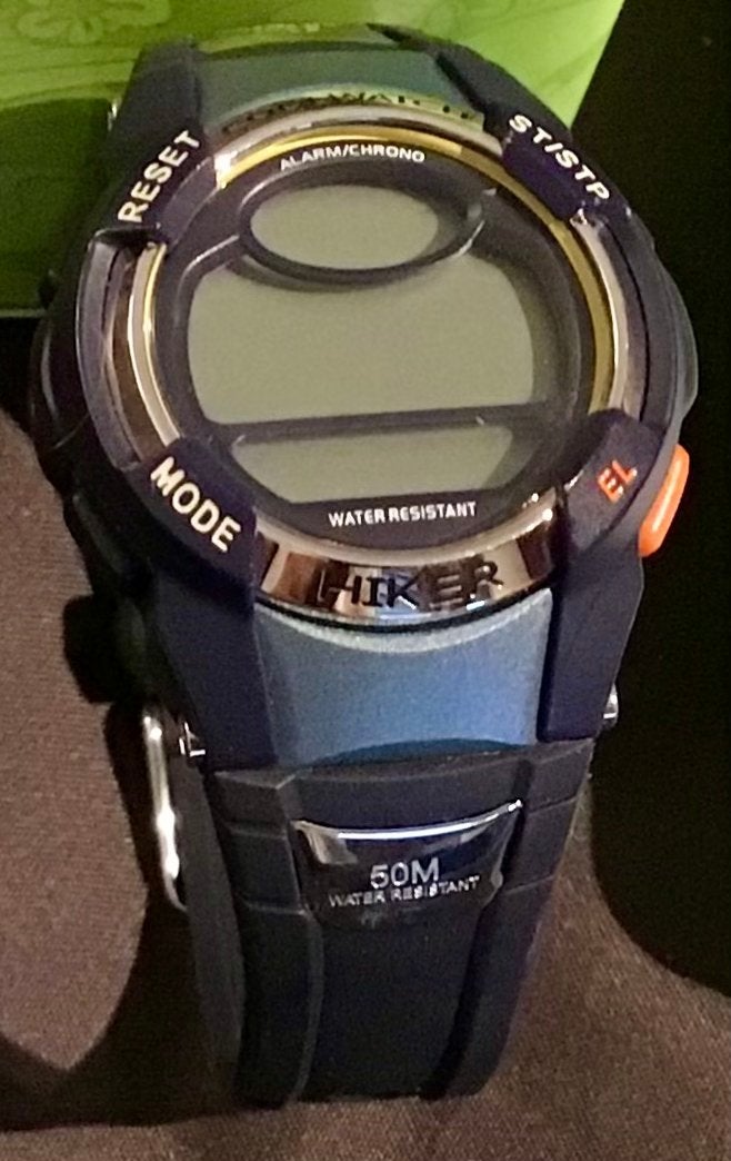 Coolwatch Hiker digitaal horloge in blikken doosje, Ophalen of Verzenden, Zo goed als nieuw, Blauw, Jongen of Meisje