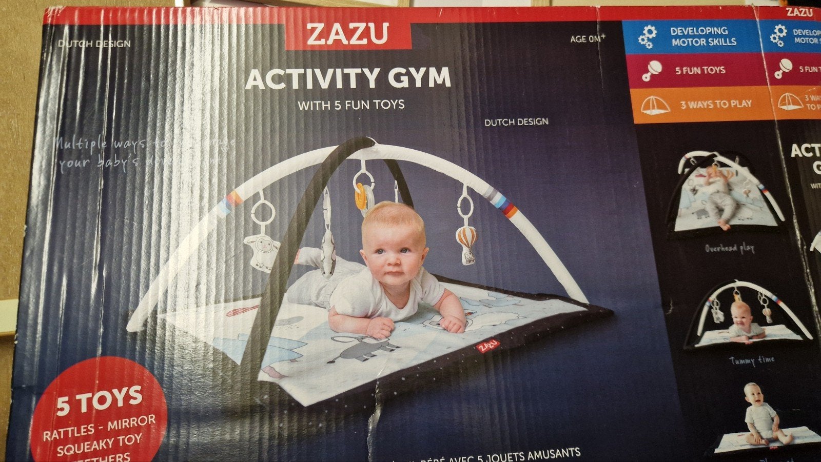 Zazu activity gym met 5 speeltjes als nieuw in doos, Ophalen of Verzenden, Zo goed als nieuw