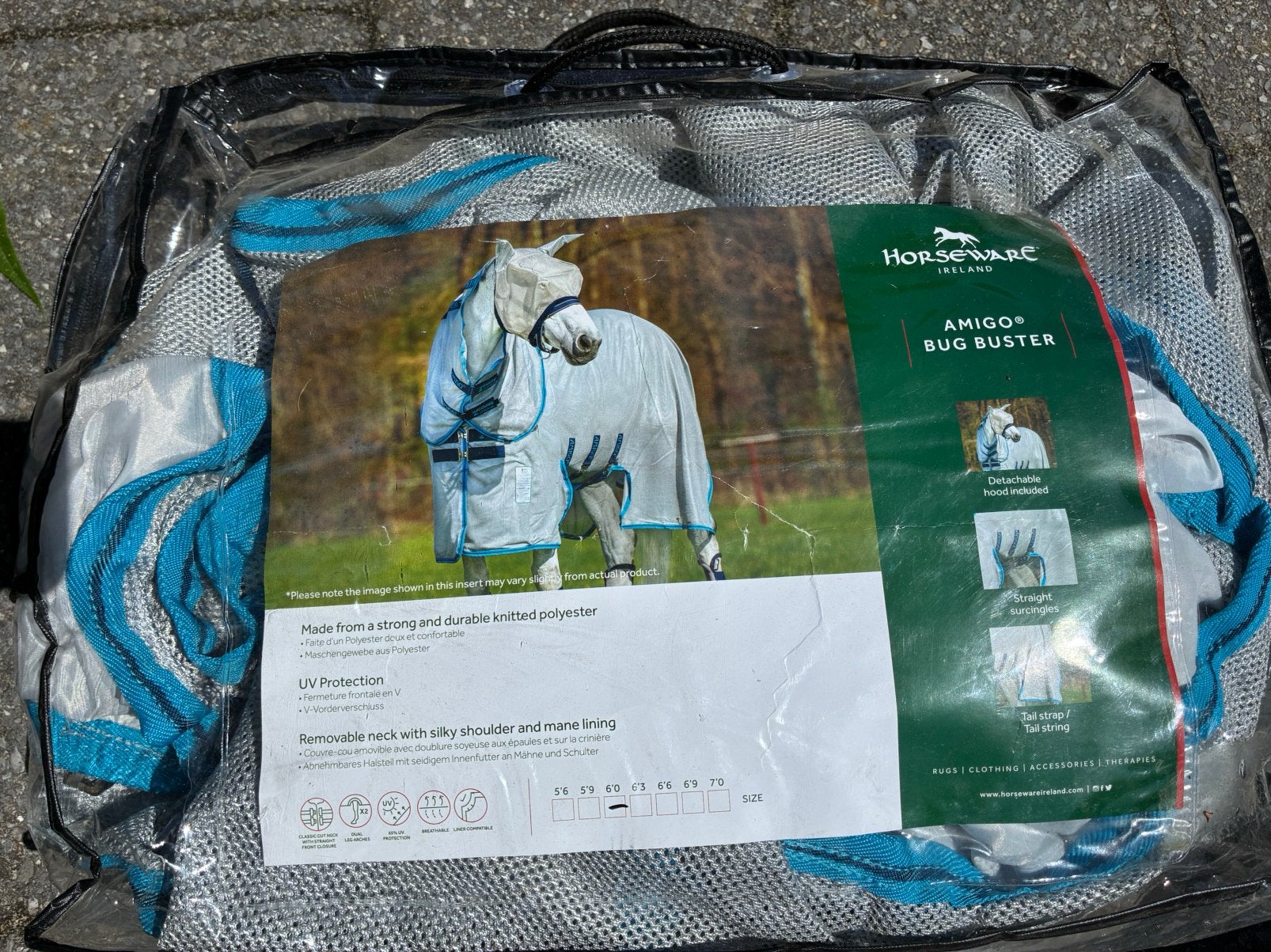 Nieuw vliegendeken van horseware, Dieren en Toebehoren, Paarden en Pony's | Dekens en Dekjes, Ophalen of Verzenden, Nieuw