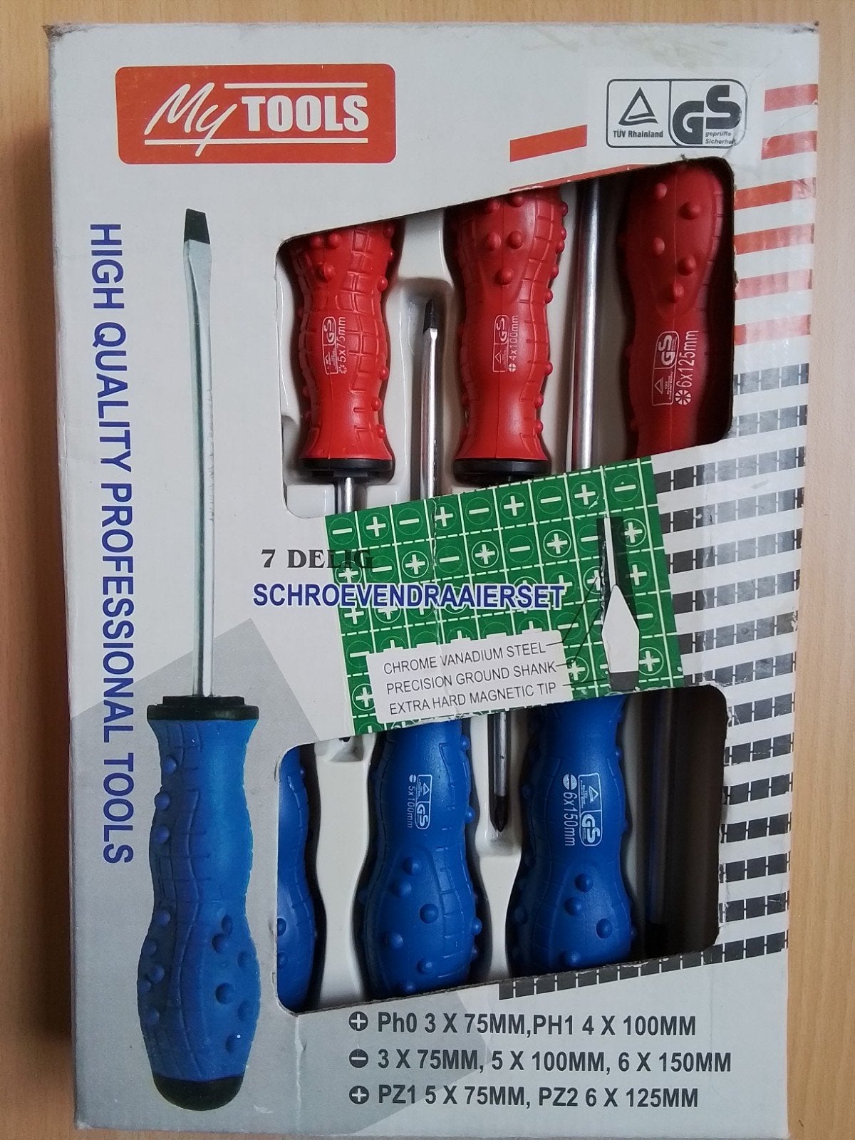 Stevige 7 delige Schroevendraaier-set, Ophalen, Nieuw, Schroevendraaier
