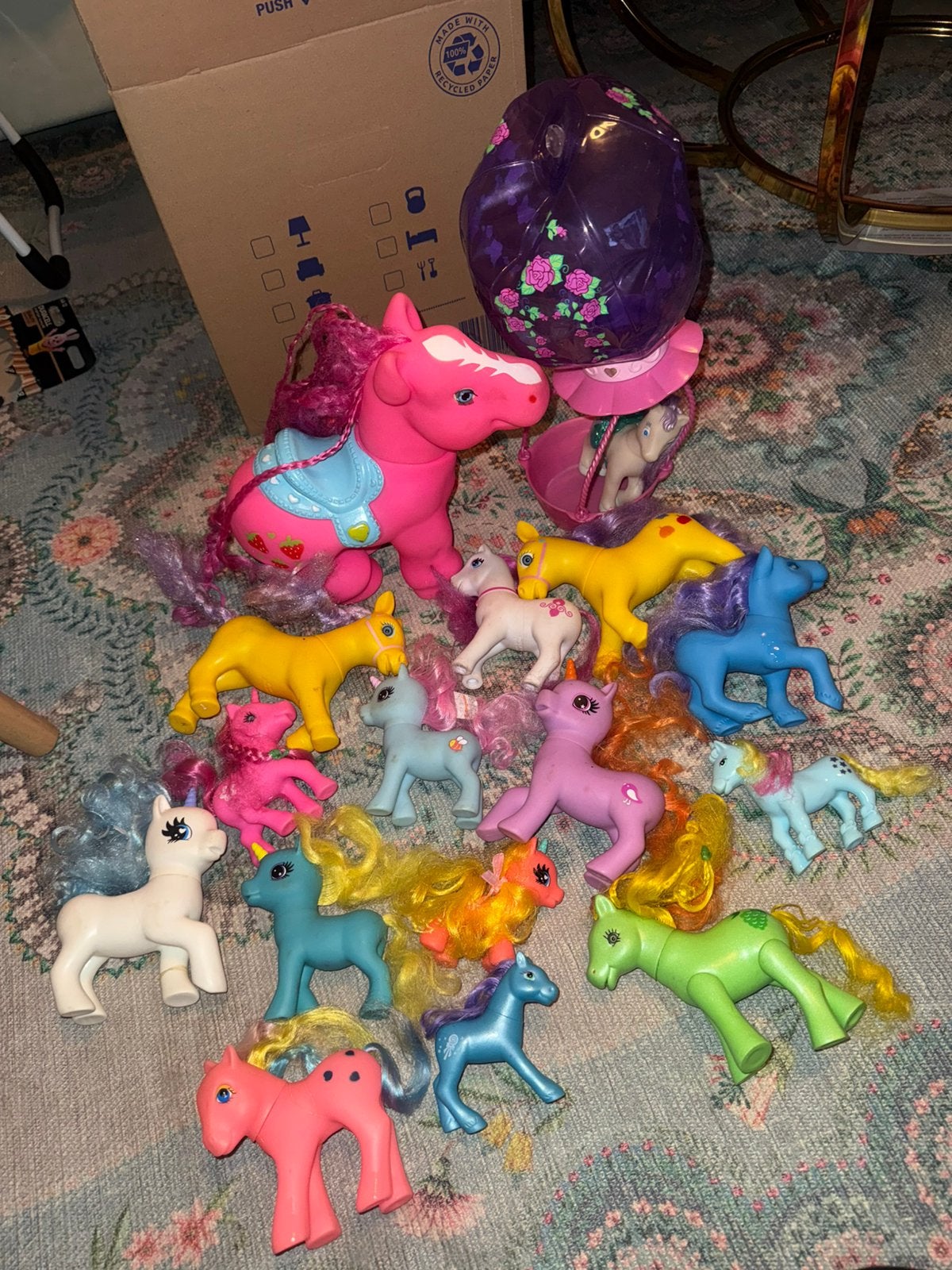 Vintage Gi-Go Wonder Pony Land & fakie My Little Pony stijl, Verzenden, Gebruikt