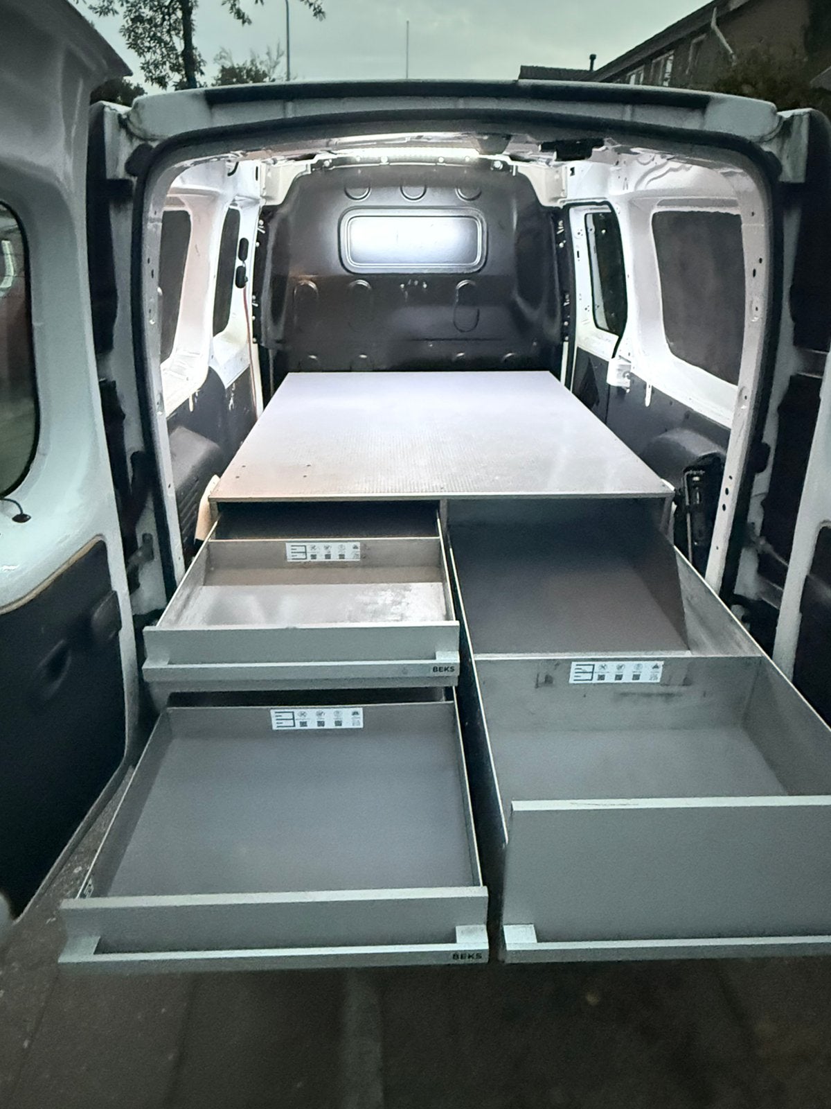 Beks complete bedrijfswagen vloerladensysteem, Ophalen of Verzenden, Gebruikt