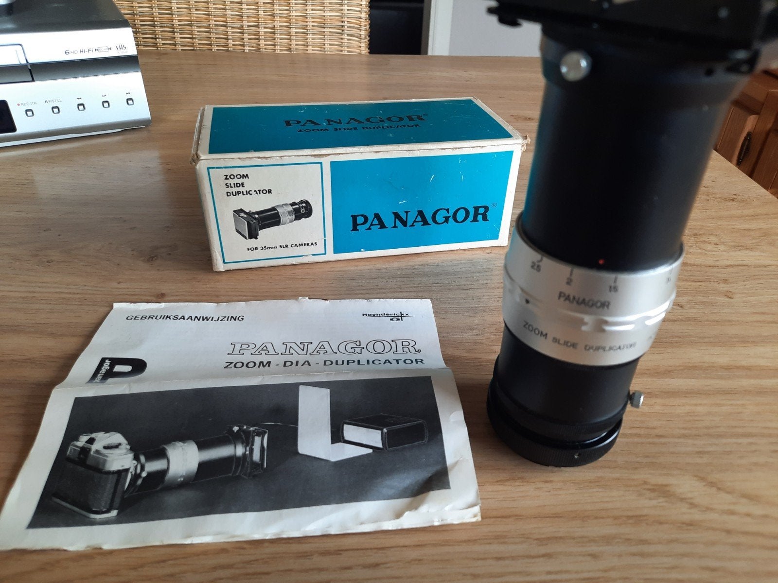 Panagor zoom slide duplicator voor SLR camera., Gebruikt, Overige vattingen, Zoom, Telelens