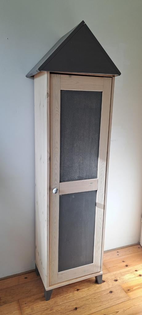 Unieke houten kledingkast, Huis en Inrichting, Gebruikt, Grenenhout, Ophalen of Verzenden, Speels, Landelijk, Uniek