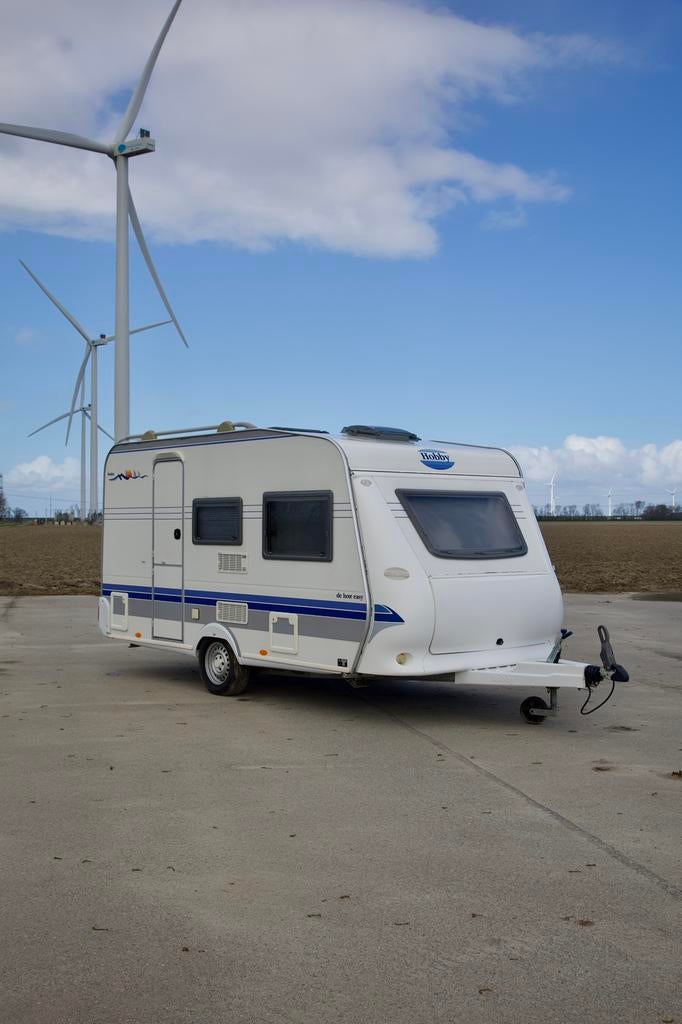 Hobby De Luxe Easy 30 | Bouwjaar 2003, Caravans en Kamperen, Caravans, Hobby, Treinzit, Particulier, Luifel