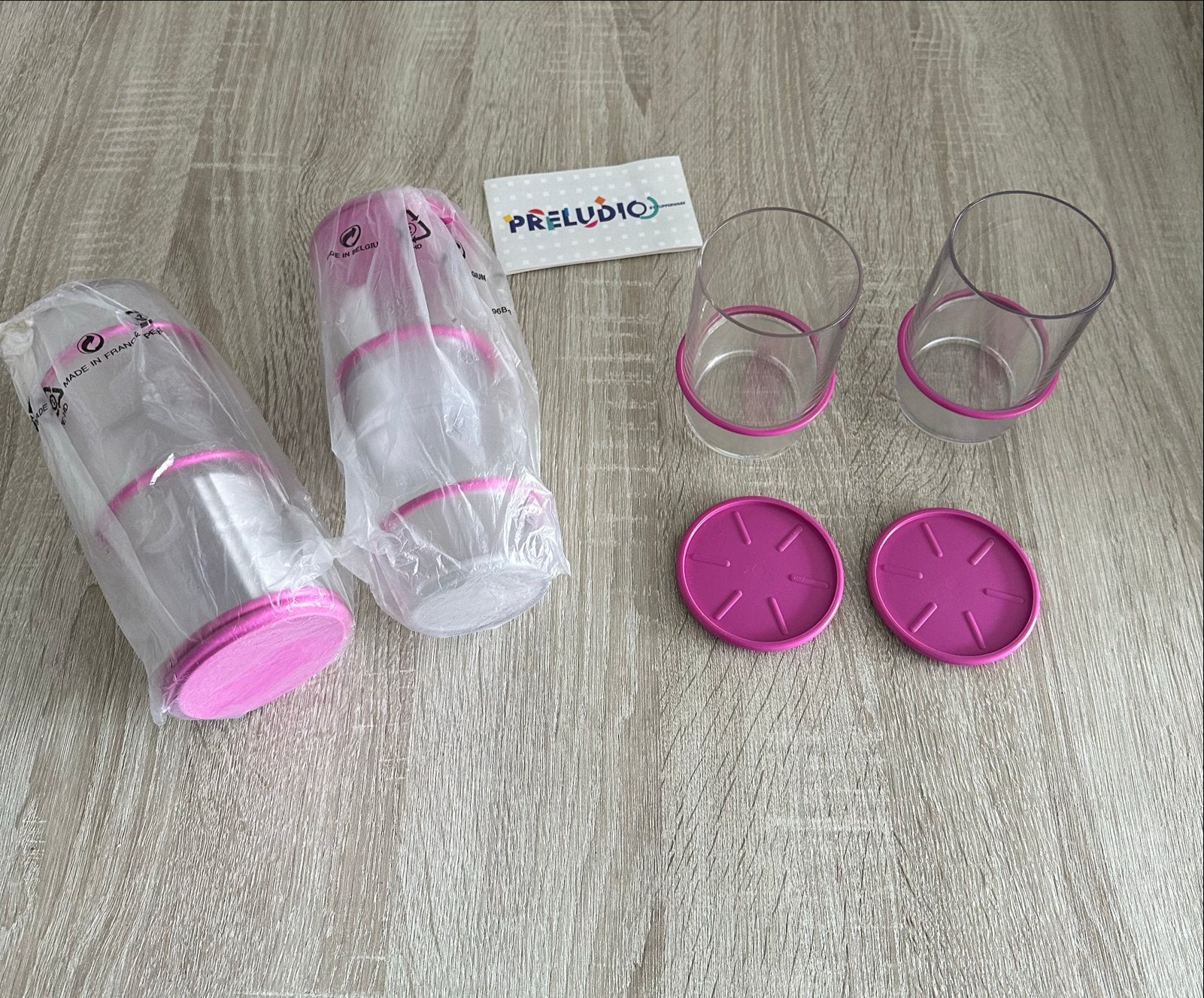 6x Tupperware bekers met onderzetter/deksel - Nieuw, Overige kleuren, Beker of Kan, Nieuw, Ophalen of Verzenden