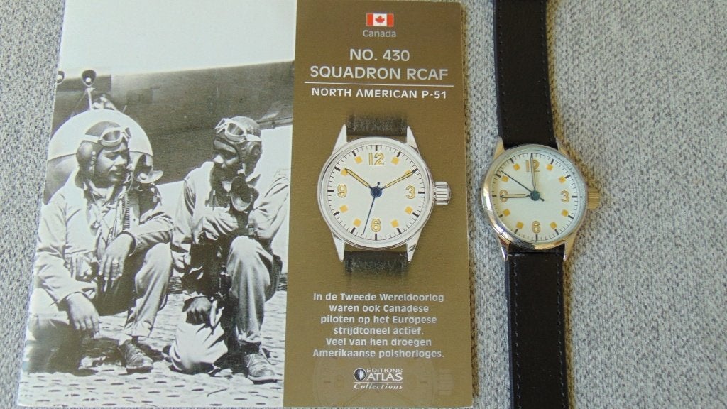 Pilot Watch horloge Squadron No 430 P51 - 2e WO., Ophalen of Verzenden, Luchtmacht, Nederland, Overige typen