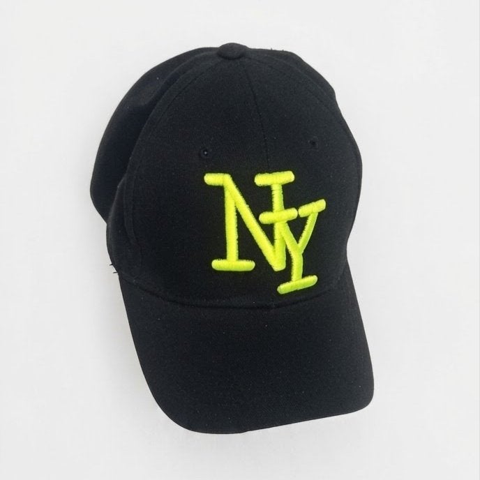 Zwarte Snapback New York NY Cap Neon Groen Hiphop Streetwear, New York Original, One size fits all, Ophalen of Verzenden, Pet