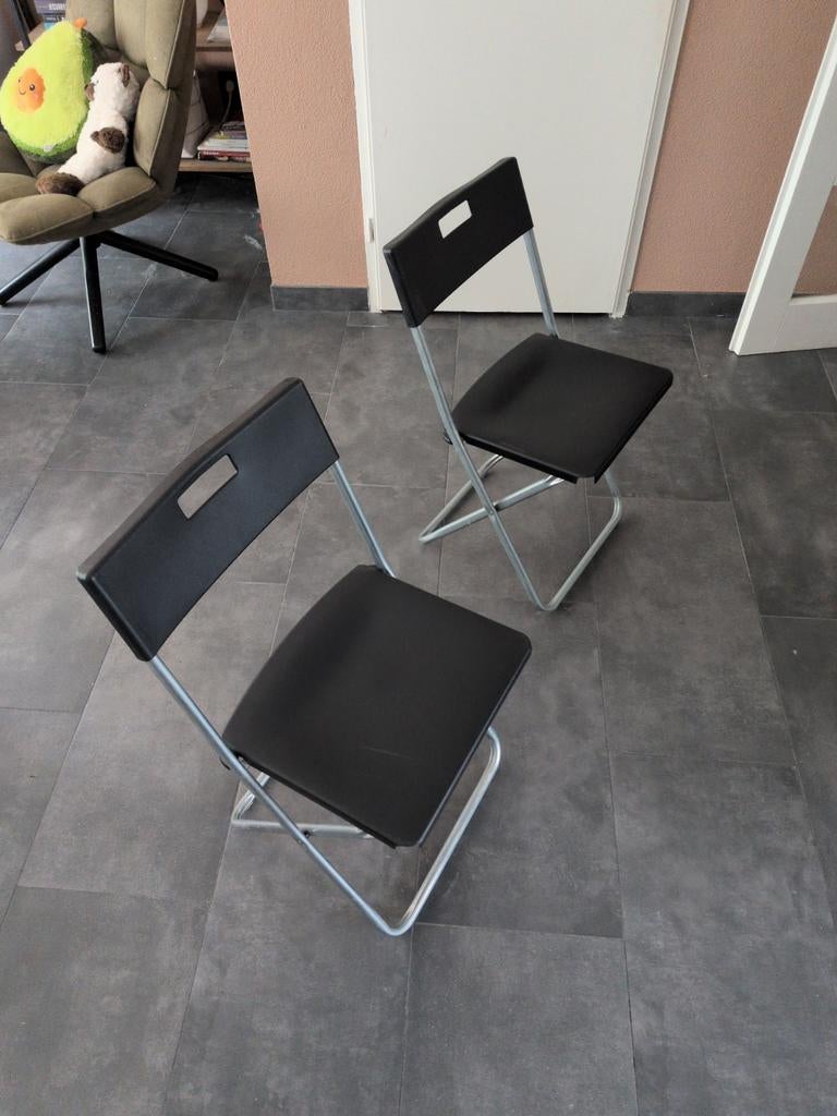 2 IKEA klapstoelen, Huis en Inrichting, Stoelen, Ophalen