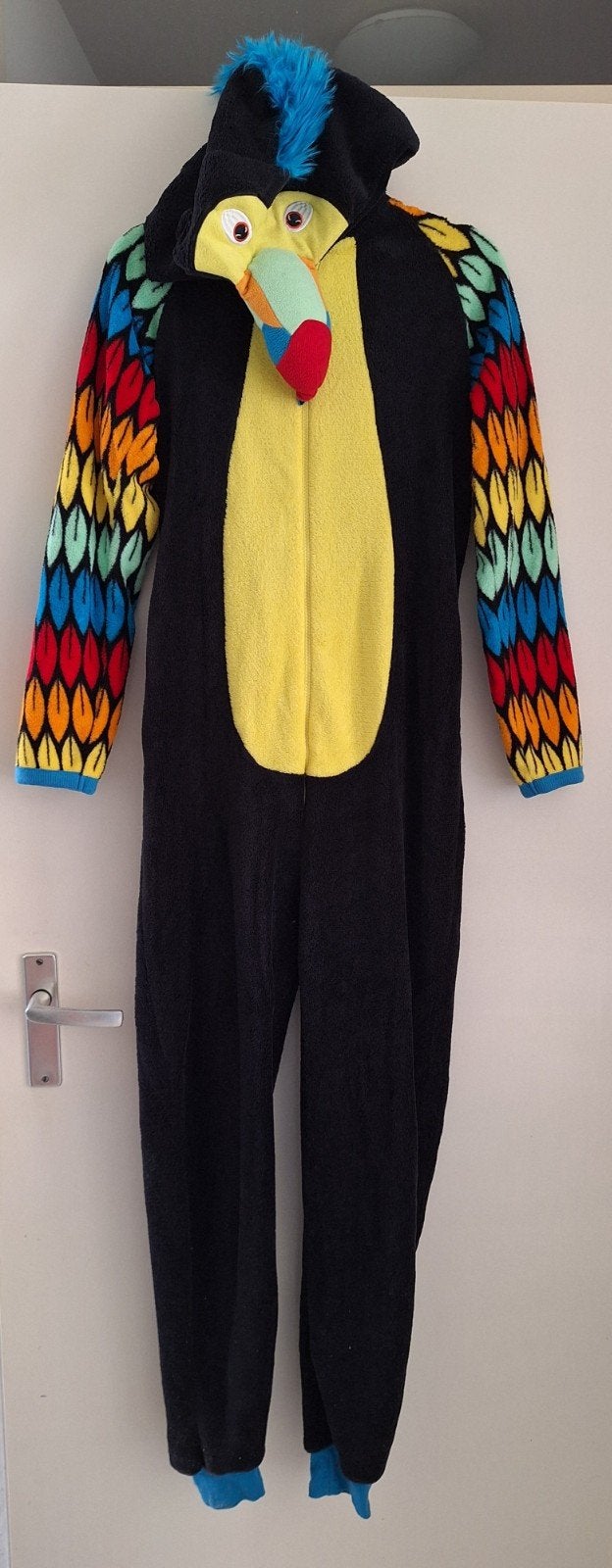 Papegaai/Toekan Jumpsuit - Maat XS, Kleding | Dames, Jumpsuits, Gedragen, Maat 34 (XS) of kleiner, Meerkleurig, Ophalen